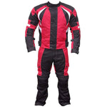 Unisex tekstilinė dviejų dalių apranga spalva juoda / raudona