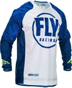 Unisex MX marškinėliai FLY RACING Evolution colour blue/white