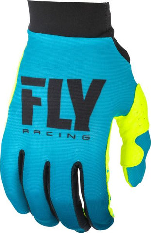 MX pirštinės FLY RACING Women's Pro Lite spalva fluorescentinis/geltona/mėlyna