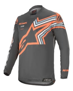 Vyriški MX marškinėliai ALPINESTARS MX RACER BRAAP spalva fluorescentinis/oranžinė/pilka