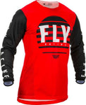 Vyriški MX marškinėliai FLY RACING KINETIC K220 spalva balta/juoda/raudona