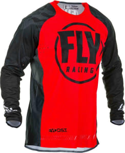 Unisex MX marškinėliai FLY RACING Evolution spalva juoda/raudona
