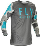 Vyriški MX marškinėliai FLY RACING KINETIC K221 colour blue/grey