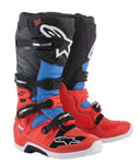 Vyriški MX batai TECH 7 ALPINESTARS MX spalva fluorescentinis/juoda/pilka/raudona