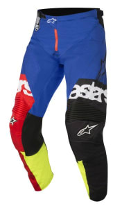 Vyriškos MX kelnės ALPINESTARS MX RACER FLAGSHIP Off-road spalva fluorescentinis/geltona/mėlyna/raudona