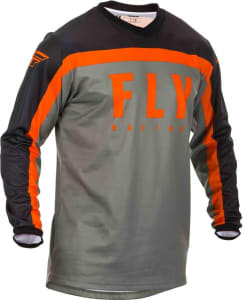 Vyriški MX marškinėliai FLY RACING F-16 spalva juoda/oranžinė/pilka